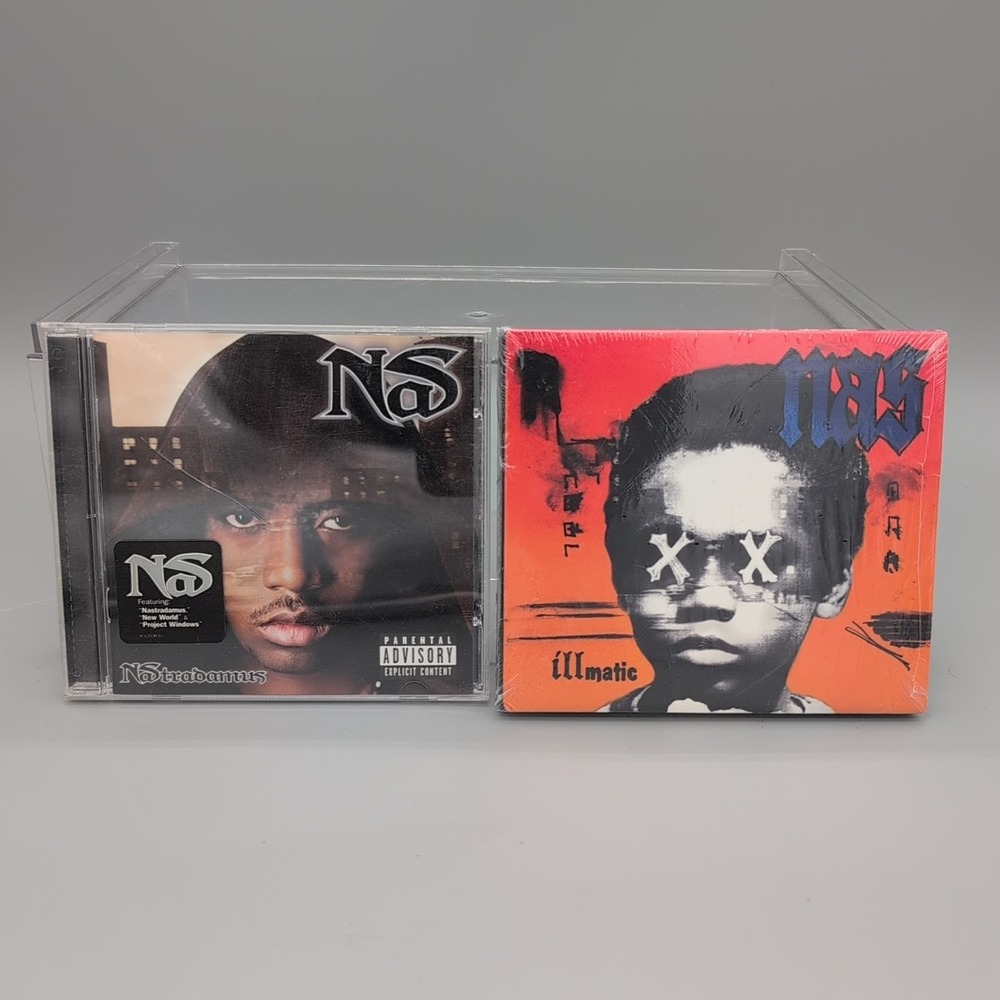 Nas CDs Nastradamus (used) +‎ Illmatic XX (Sealed) Hip Hop Rap Classics Lot of 2